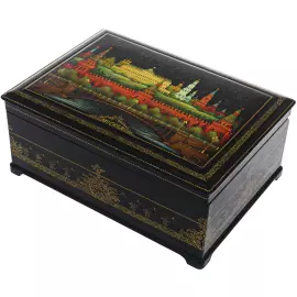 The box of Palekh "Moscow" is large, Voronin