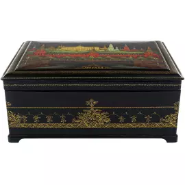 The box of Palekh "Moscow" is large, Voronin