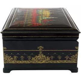 The box of Palekh "Moscow" is large, Voronin