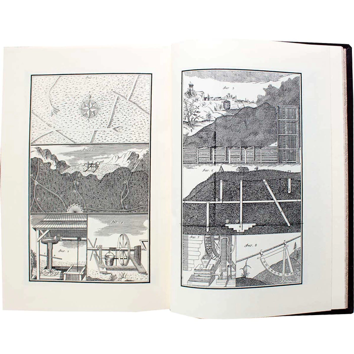 Leather-bound gift book "The first foundations of metallurgy or ore affairs" (with gilding)