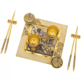 Набор для суши с рюмками "Гейша" на 2 персоны, Златоуст