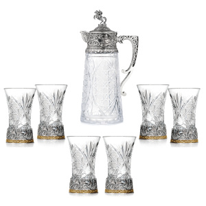 A set for drinks "Bogatyrskaya sila" for 6 people