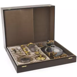 Икорно-водочный набор на агате "Емеля" Златоуст