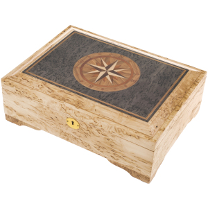 A paper box made of Karelian birch