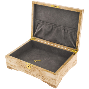 A paper box made of Karelian birch
