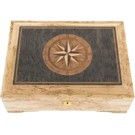 Шкатулка для бумаг из карельской березы