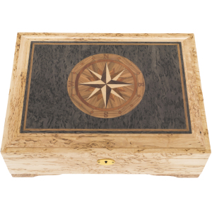 A paper box made of Karelian birch