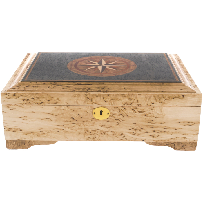 A paper box made of Karelian birch