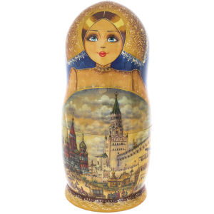 Matryoshka doll for 15 seats "Moscow White Stone" (33 cm)