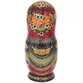 Матрешка на 10 мест "Зимняя тройка" 33 см