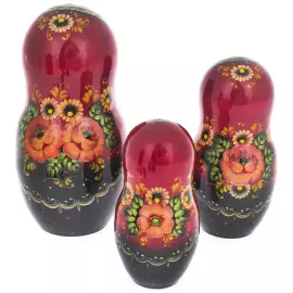 Матрешка на 10 мест "Природа зима" 28 см