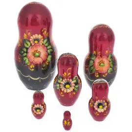 Матрешка на 10 мест "Природа зима" 28 см