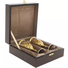 Набор рюмок высоких "Узоры" на 2 персоны, Златоуст