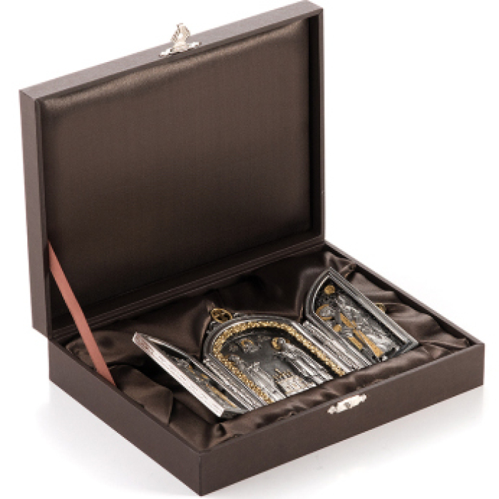 Silver folding "Peter and Fevronia"