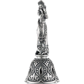 Set of silver bells "Russian beauties" 6 pieces
