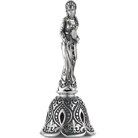 Set of silver bells "Russian beauties" 6 pieces