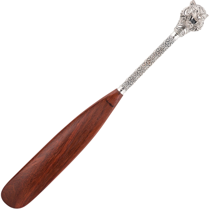 Shoe blade made of wood and silver "Tiger"