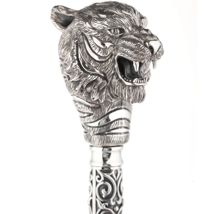 Shoe blade made of wood and silver "Tiger"