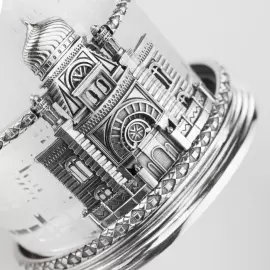 Подстаканник серебряный "Петербургская хоральная синагога"