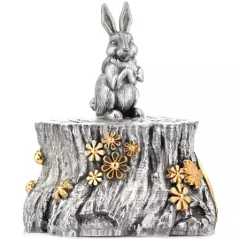 Солонка из серебра "Зайчик"