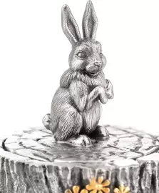 Солонка из серебра "Зайчик"