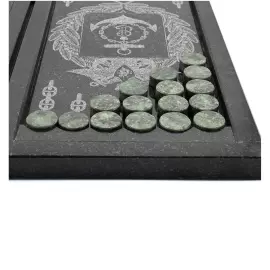 Нарды из гранита с гравировкой "Черноморский Флот"