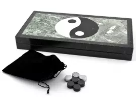 Нарды из змеевика и гранита "Инь-Янь"
