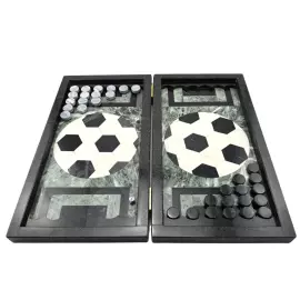 Нарды из змеевика и гранита "Футбол"