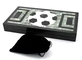 Нарды из змеевика и гранита "Футбол"