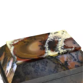 Шкатулка из мохового агата