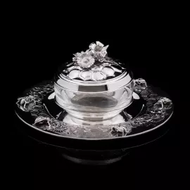 Серебряная медовница "Dolce"