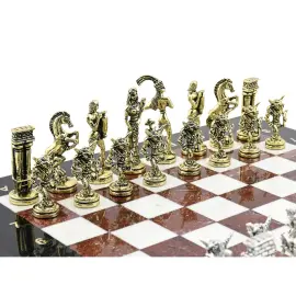 Подарочные шахматы из долерита и креноида "Минотавр"