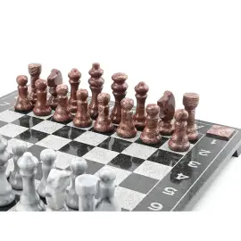 Подарочные шахматы из лемезита и гранита