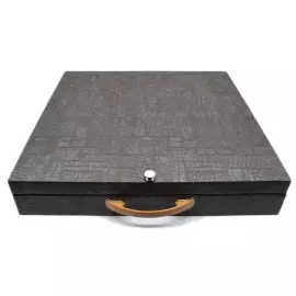 Подарочные шахматы из змеевика, мрамора и креноида "Рыцари средневековья"