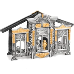 Silver napkin holder "Native windows"