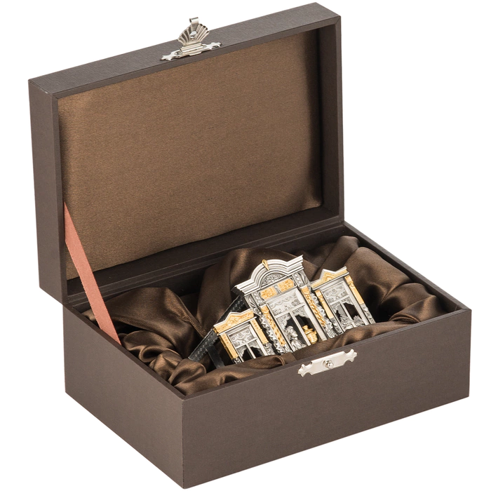 Silver napkin holder "Native windows"