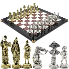 Подарочные шахматы из креноида и долерита "Дон Кихот"