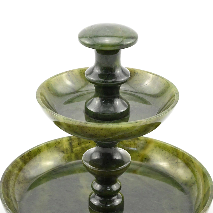 Two-tier bookcase made of jade