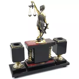 Настольный набор из яшмы "Фемида"