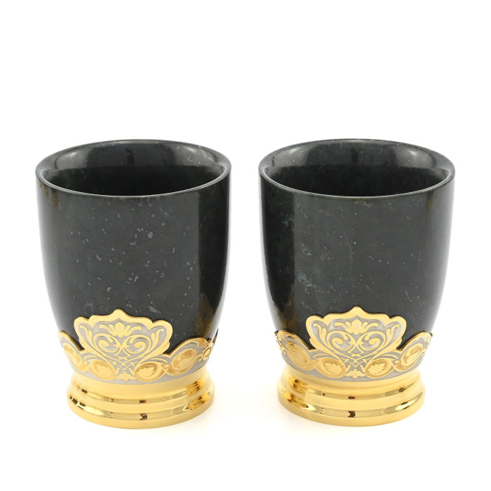 Подарочный набор Златоуст "Штоф с бокалами из камня"