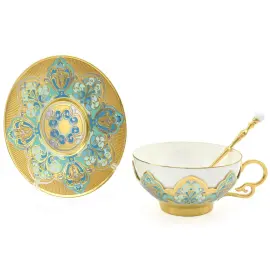 Чайный сервиз Златоуст, на 2 персоны