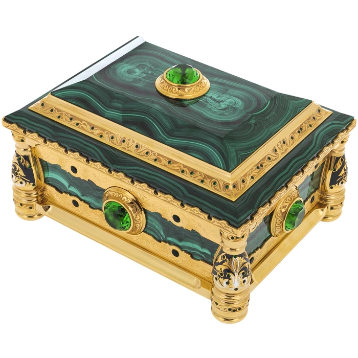 The casket of malachite "Family" is large, Zlatoust
