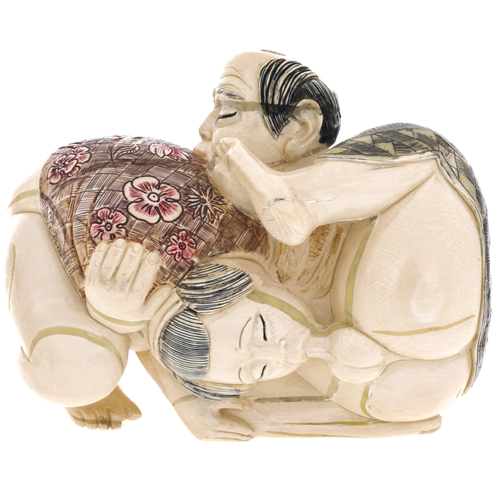 Souvenir from a mammoth tusk "Caresses to a man from a woman"