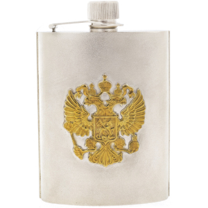 Silver flask "Coat of Arms of the Russian Federation"