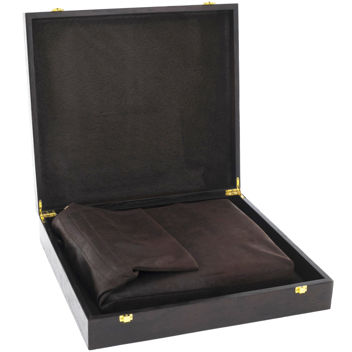 Leather-bound gift book "Hunting" (K. Bluchel) in a box