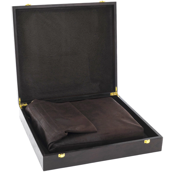 Leather-bound gift book "Hunting" (K. Bluchel) in a box
