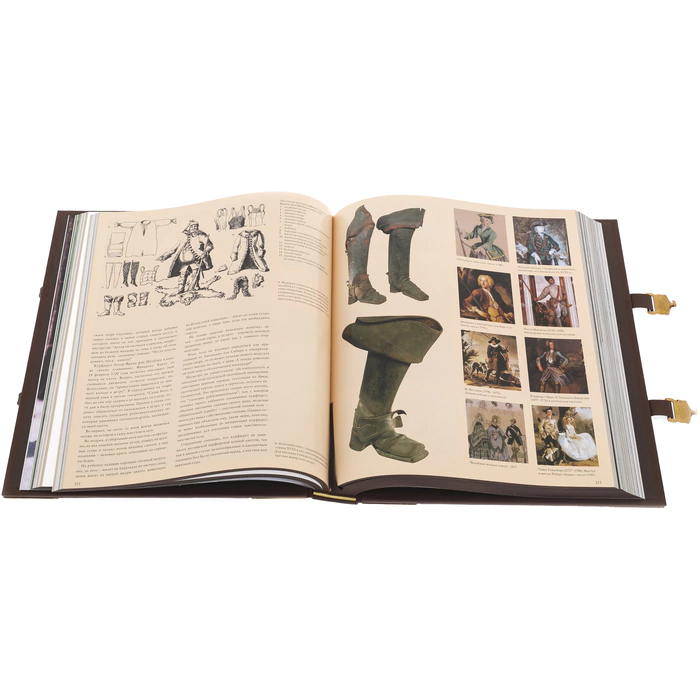 Leather-bound gift book "Hunting" (K. Bluchel) in a box