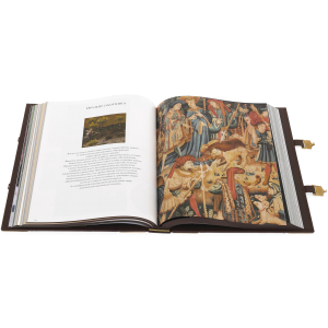 Leather-bound gift book "Hunting" (K. Bluchel) in a box