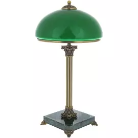 Лампа на малахитовой подставке "Кабинетная"