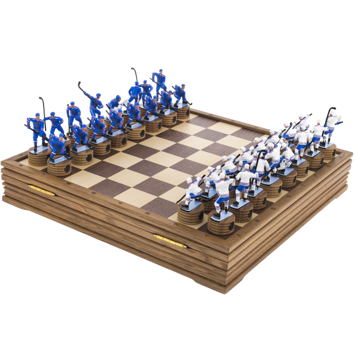 Chess made of oak "Hockey. SKA"